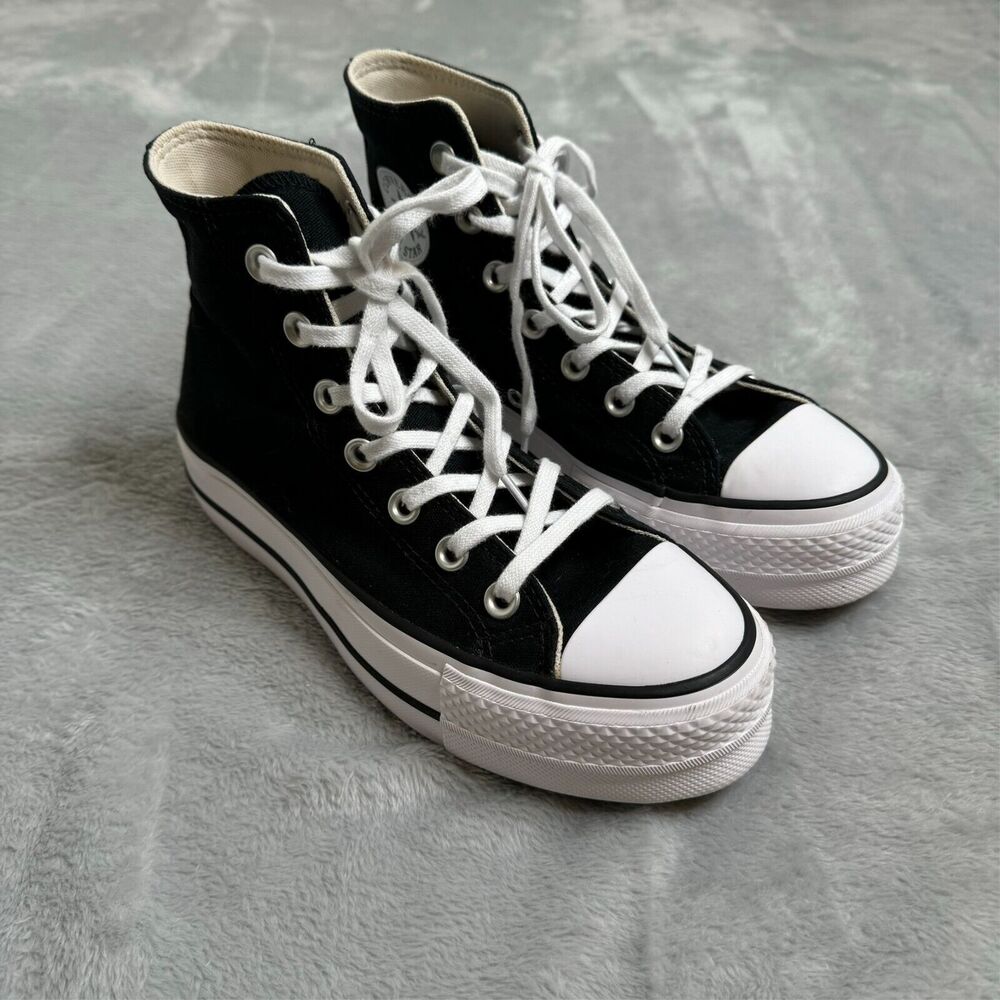 Converse Black and White High Top Sneakers